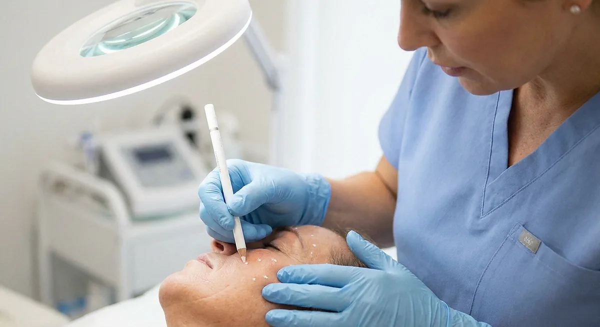 Ambiente de clínica de harmonização facial